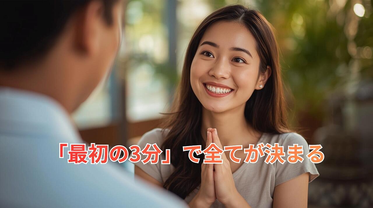 「最初の3分」で全てが決まる.jpg