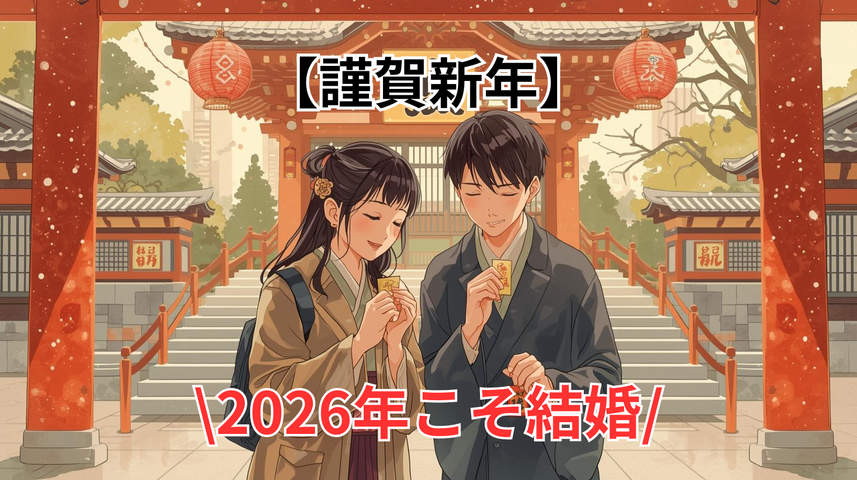 謹賀新年｜結婚相談所 名古屋で2026年こそ結婚 イメージ